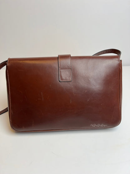 Delvaux Vintage Crossbody / Shoulder Bag Brown 1970's