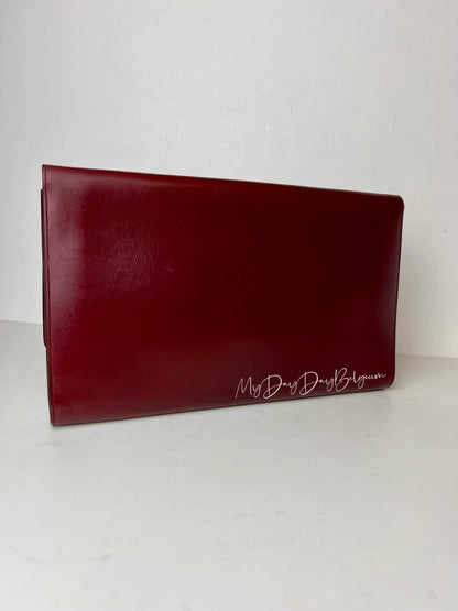 Delvaux Vintage Pochette Burgundy Red 1970's