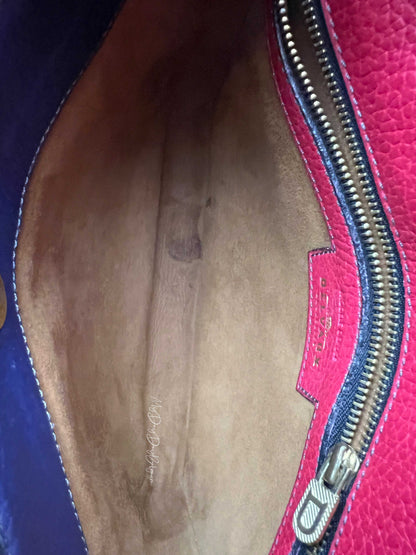 Delvaux Gamay Crossbody / Shoulder Bag Red - Multicolour 1989