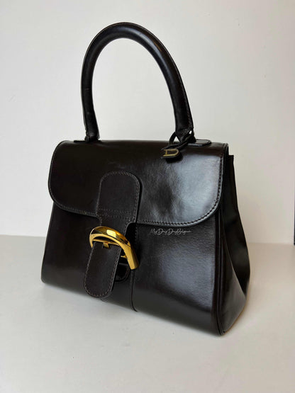 Delvaux Brillant Top Handle Brown 1970's