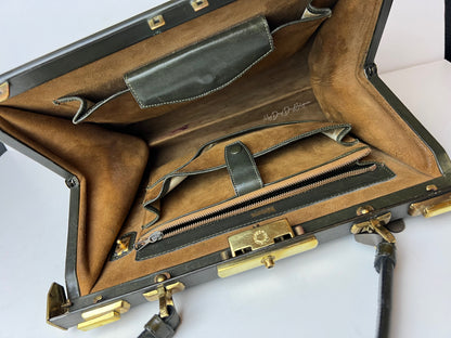 Delvaux Mon Grand Bonheur Top Handle Bronze / Green 1959