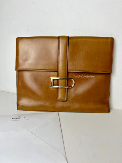 Delvaux Vintage Pochette Camel 1973