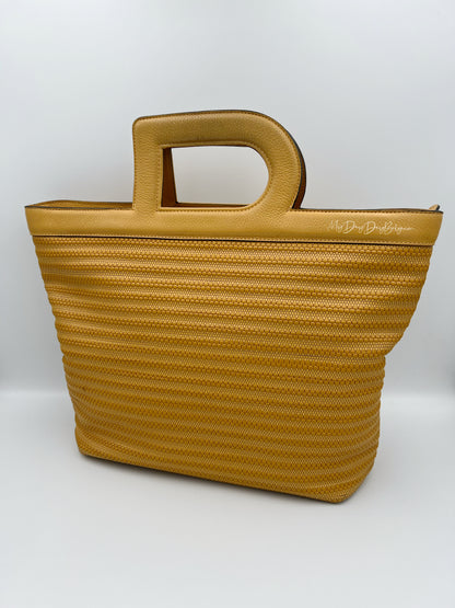 Delvaux toile de cuir top handle