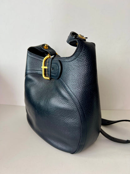 Delvaux Souverain Crossbody / Shoulder Bag Black 1997