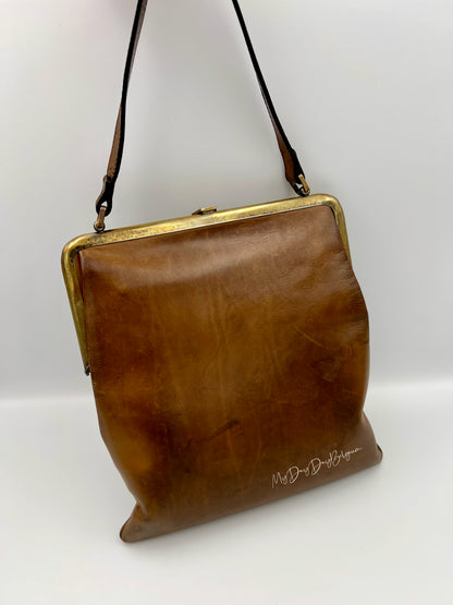 Vintage Delvaux top handle shoulder bag 1961