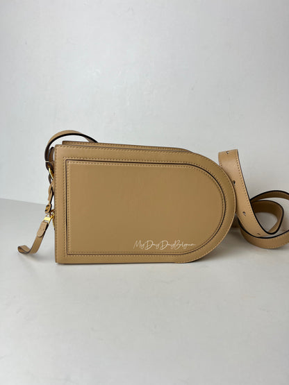 Delvaux Pin Cross Over Zele Calf Latte Crossbody / Shoulder Bag Beige 2022