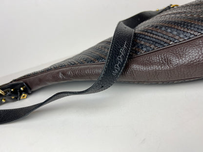 Delvaux Vintage Crossbody / Shoulder Bag Black / Brown 2000