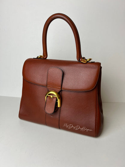 Delvaux Brillant Top Handle Camel 1990's