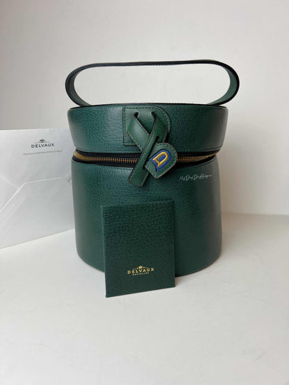 Delvaux Vintage Top Handle Green 1989