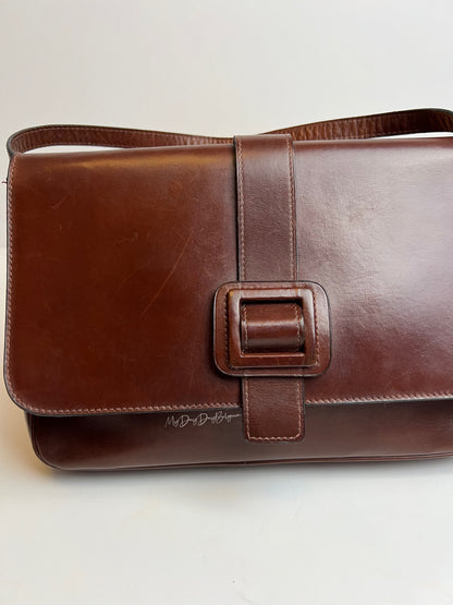 Delvaux Vintage Crossbody / Shoulder Bag Brown 1970's