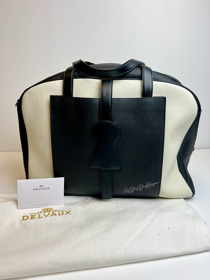 Delvaux Magritte  D-off Top Handle Black / Ivory 2023