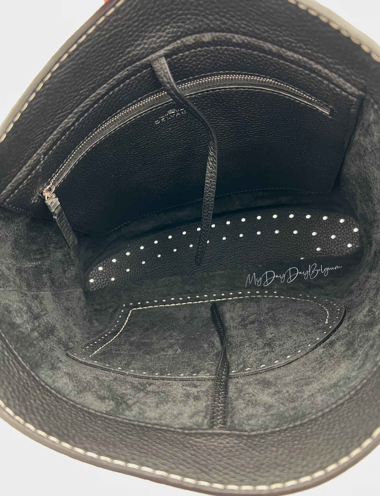 Delvaux Pin Taurillon surpiqué