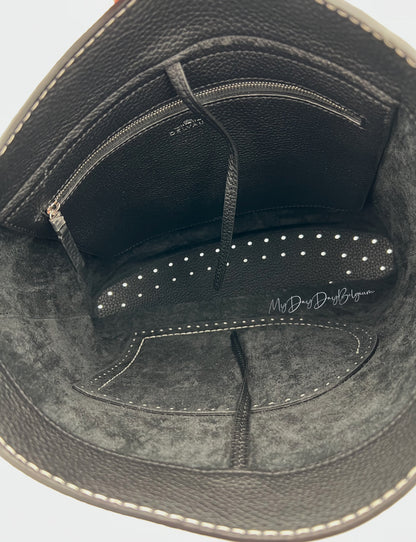 Delvaux Pin Taurillon surpiqué