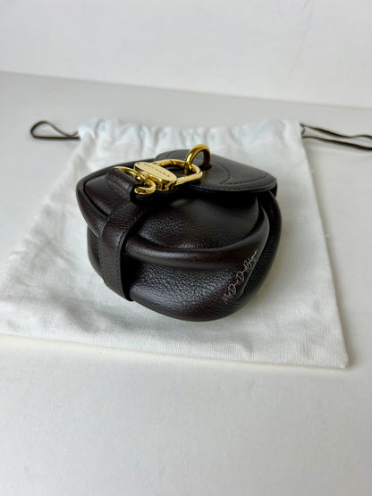 Delvaux Cerceau miniature belt purse bag black 1990's