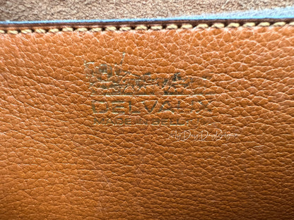 Delvaux vintage crossbody in cognac trotteur leather 1980’s