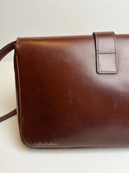 Delvaux Vintage Crossbody / Shoulder Bag Brown 1970's