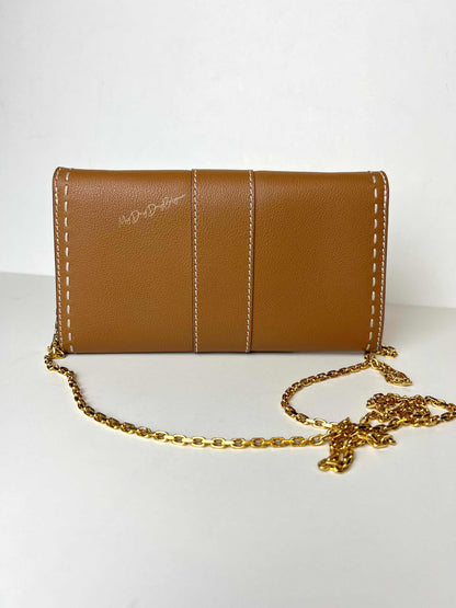 Delvaux Brillant Wallet on Chain Crossbody / Shoulder Bag Vegetale 2021