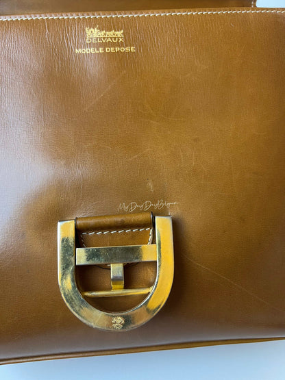 Delvaux Festival Crossbody / Shoulder Bag Camel 1982