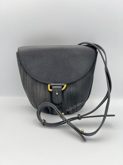 Vintage Delvaux toile de cuir crossbody