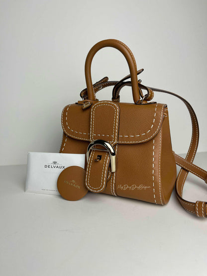 Delvaux Brillant surpiqué