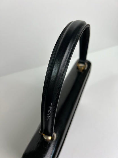 Delvaux Vintage Top Handle Black 1960's