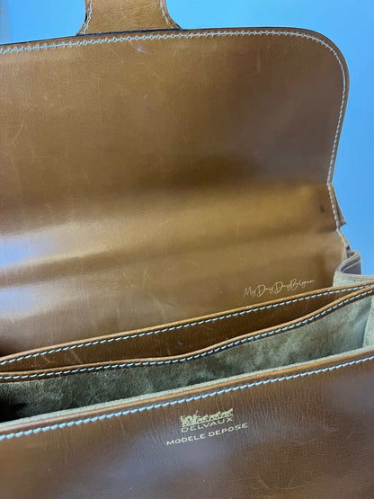 Delvaux Festival Crossbody / Shoulder Bag Camel 1982