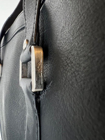 Delvaux Newspaper Bag Top Handle Black 2012