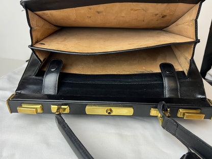 Delvaux Vintage Top Handle Black 1963