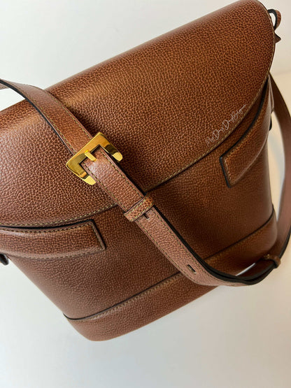 Delvaux Vintage Crossbody / Shoulder Bag Cognac 1998