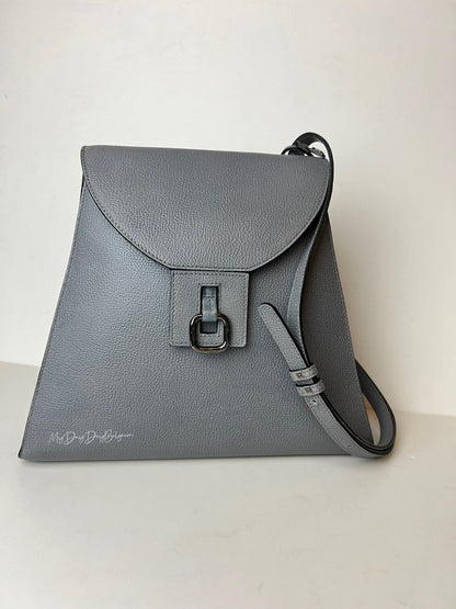 Delvaux Vintage Crossbody / Shoulder Bag Grey 1990's