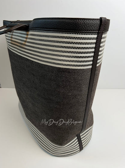 Delvaux D to D Tote Shoulderbag Black / Grey / White 2018