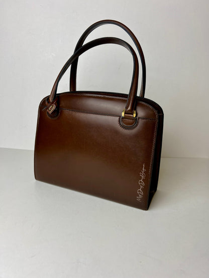 Delvaux Vintage Top Handle Brown 1967