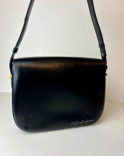 Delvaux Vintage Crossbody / Shoulder Bag Black 1980's