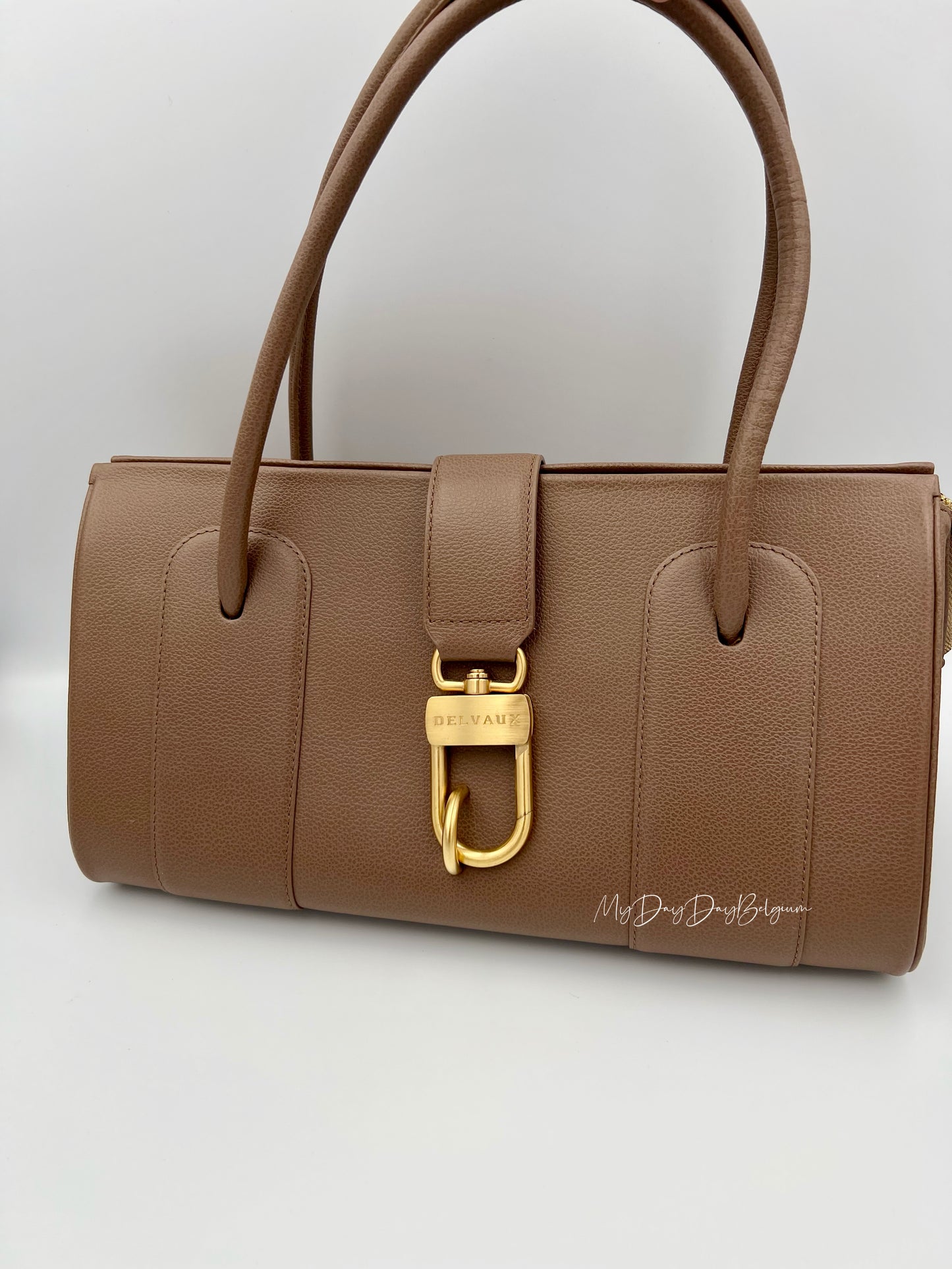 Delvaux Georges Top Handle Taupe 2004