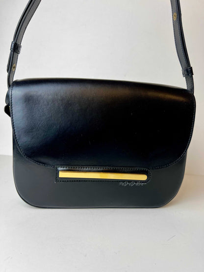 Delvaux Vintage Crossbody / Shoulder Bag Black 1980's