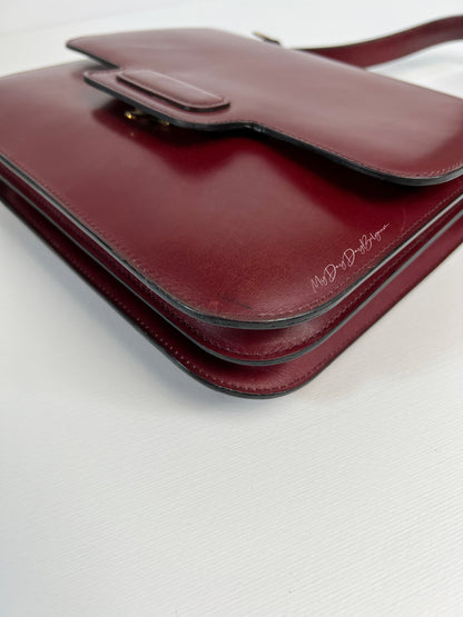 Delvaux Vintage Top Handle Red 1977