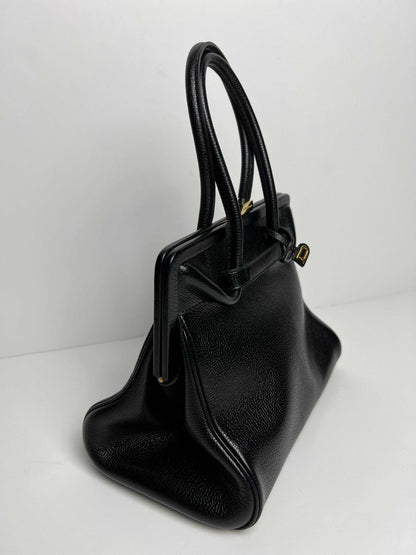 Delvaux Vintage Top Handle Black 1990's