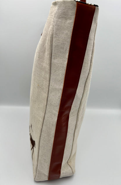 Upcycled Delvaux heritage Tote - 2025 limited Pouliche collection