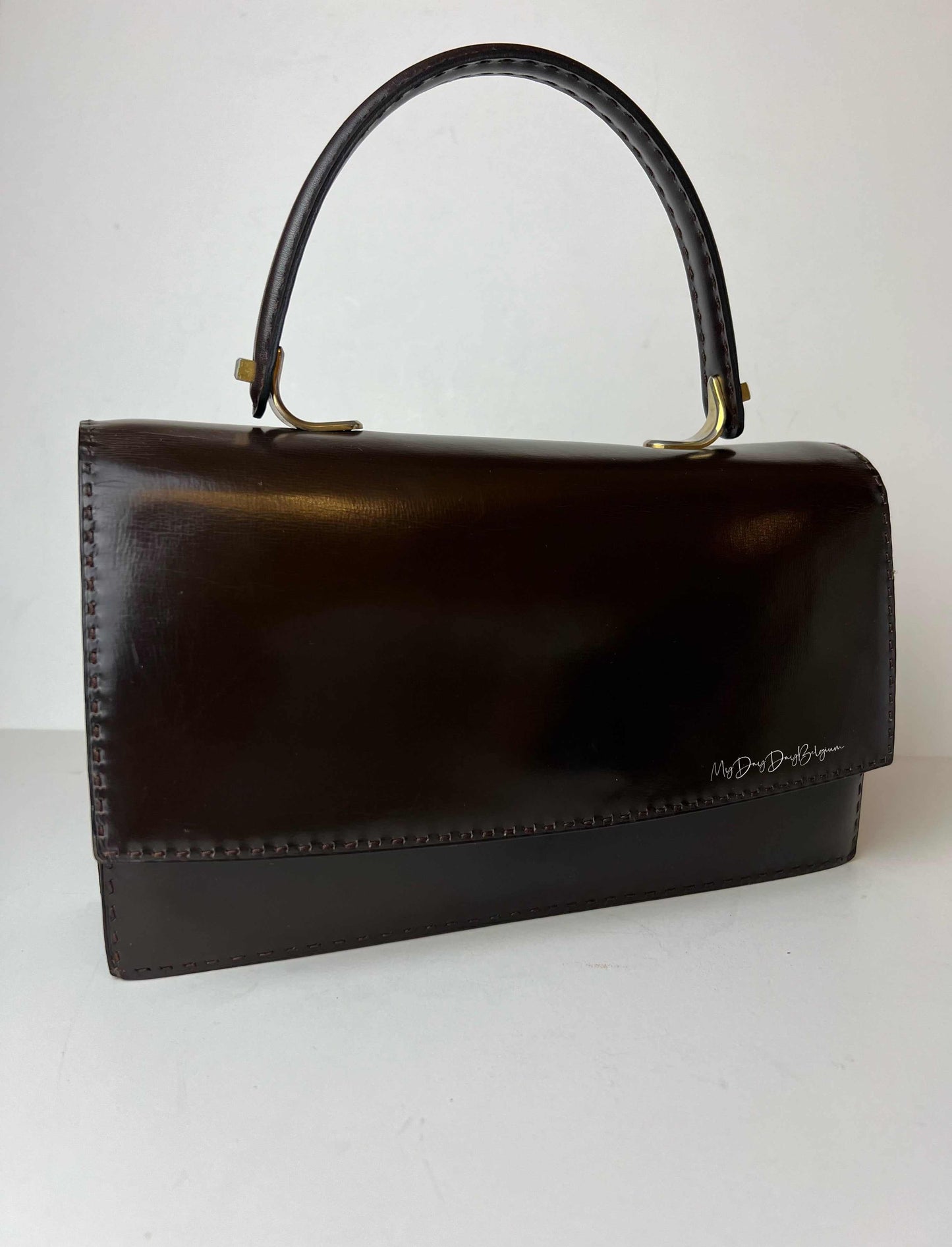 Delvaux vintage top handle handbag 1970