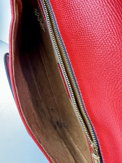 Delvaux Malbec Crossbody / Shoulder Bag Red - Multicolour 1989