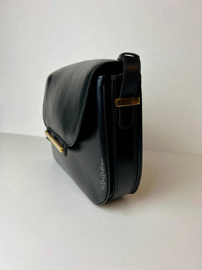 Delvaux Vintage Crossbody / Shoulder Bag Black 1980's