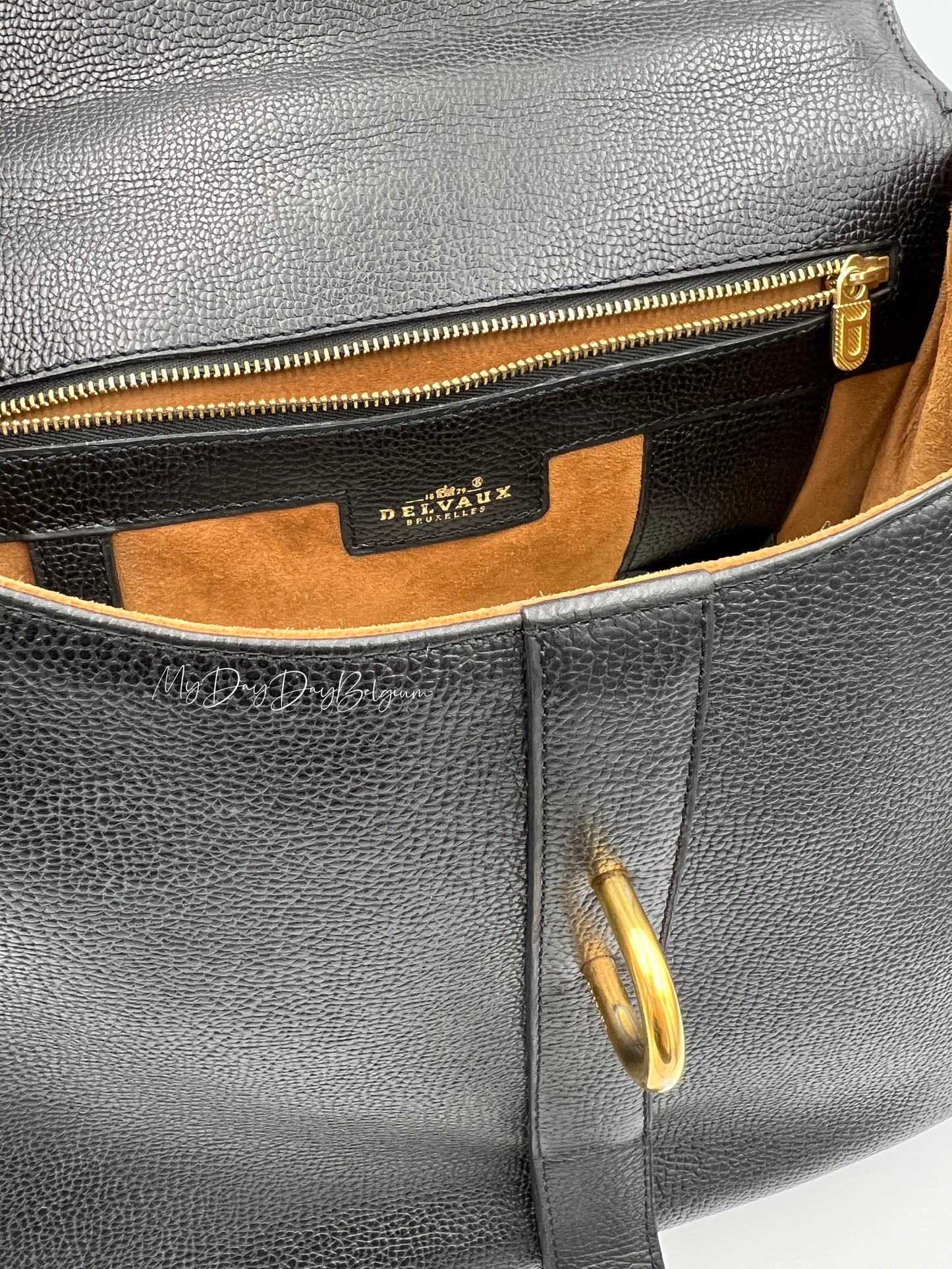Delvaux Gin Fizz Crossbody / Shoulder Bag Black 1998