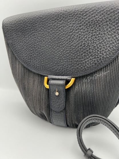 Vintage Delvaux toile de cuir crossbody