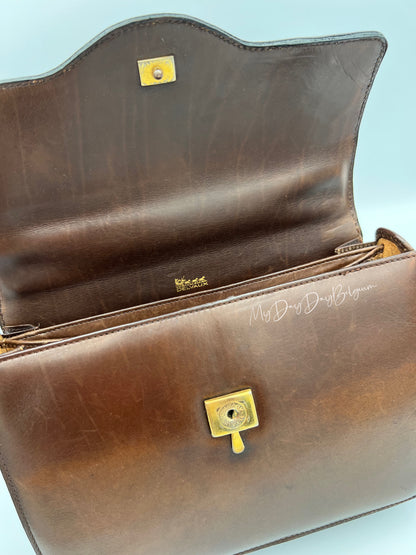 Vintage Delvaux top handle box calf 1967