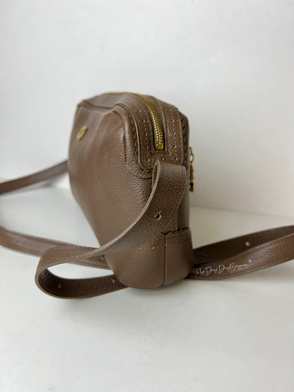 Delvaux Vintage Crossbody / Shoulder Bag Taupe 2008