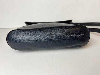 Delvaux Vintage Crossbody / Shoulder Bag Navy Blue 1990's