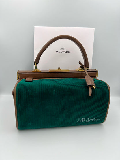 Delvaux Vintage "Doctor Bag" Top Handle brown 1962