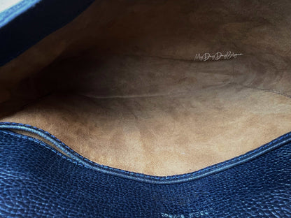 Delvaux Vintage Crossbody / Shoulder Bag Navy Blue 1990's