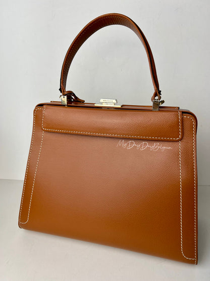 Delvaux Illusion Top Handle Black / Camel 1999