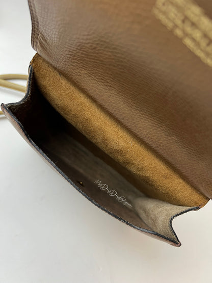 Delvaux Vintage Crossbody / Shoulder Bag Camel 1980's
